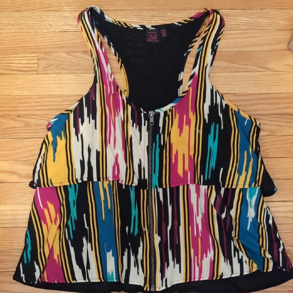 Vibrant Multicolor Sleeveless Top